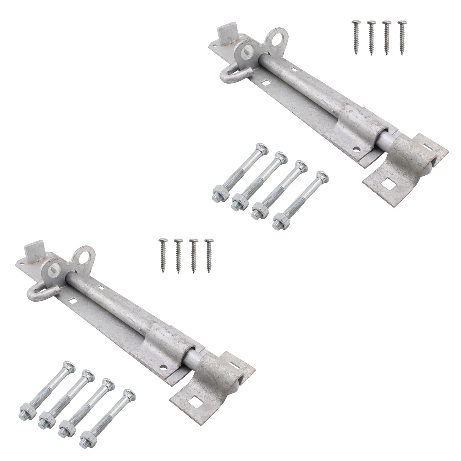 EAI Brenton Padbolt, Lockable Sliding Gate Bolt | Heavy Duty 200mm / 8 Inch Galvanised Door & Gate Bolt - Pack of 1