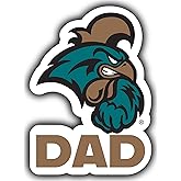 Coastal Carolina University 4-Inch Proud Dad Die Cut Decal Officially Licensed Collegiate Product