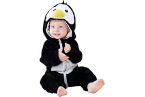 BJWEO Cute Baby Girl Boy Animal Christmas Outfit Halloween Costume, Newborn Infant Toddler Winter Onesie Pajamas Cosplay