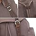 BLUBOON Canvas Vintage Backpack Leather Casual Bookbag Men Rucksack (Light Coffee)