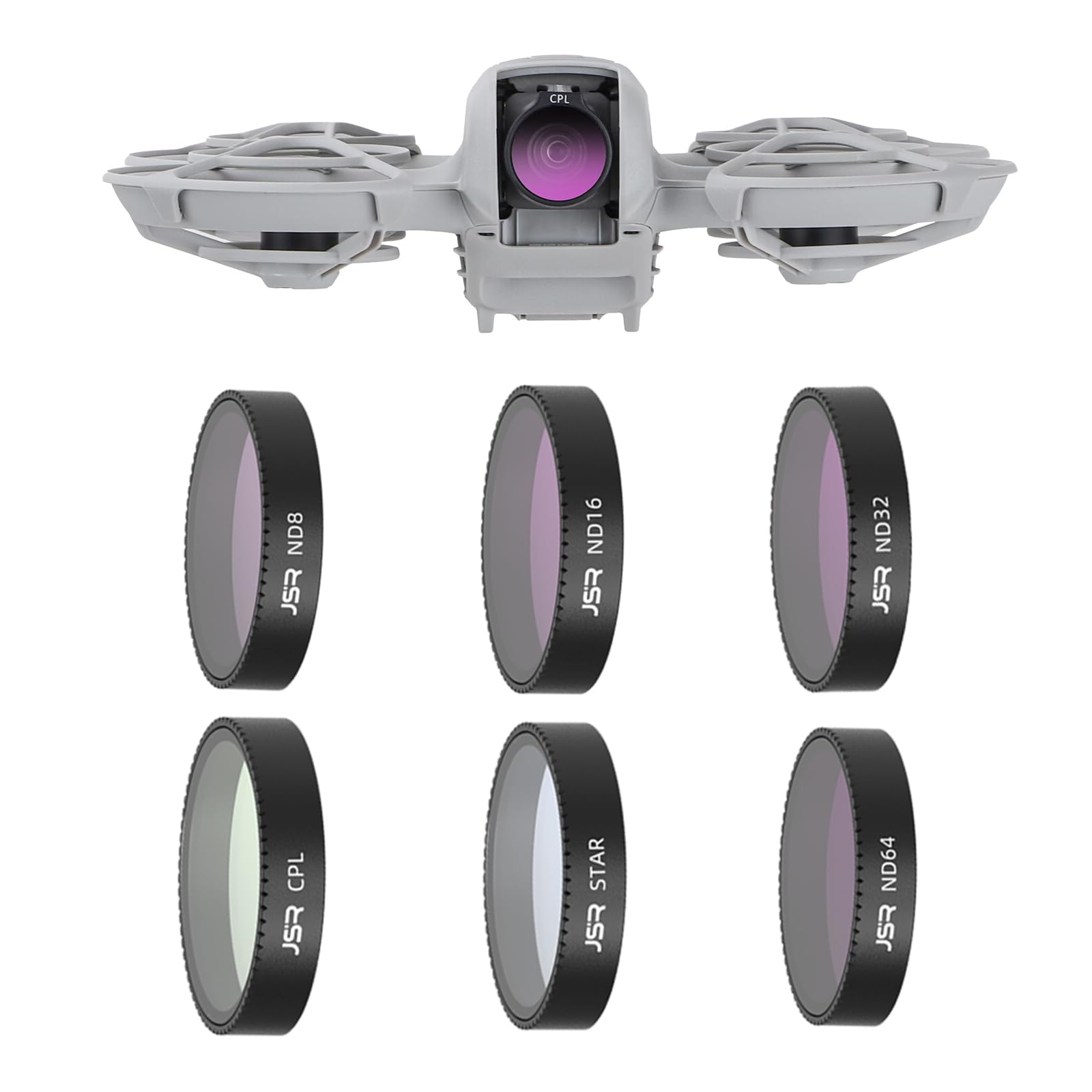 Photo 1 of (6 Pack) Filter Set ND & CPL & Star for DJI Neo, Multi Coated HD Optical Glass Lenses (ND8,ND16,ND32,ND64,CPL,Star)
