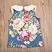 Baby Girls Outfit Sleeveless Floral Top Blouse+Green Shorts Clothes Sets