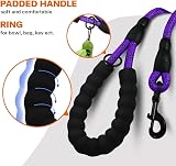Taglory Rope Dog Lead 1.2 cm x 1.5 m Reflective Padded Handle Purple view 4
