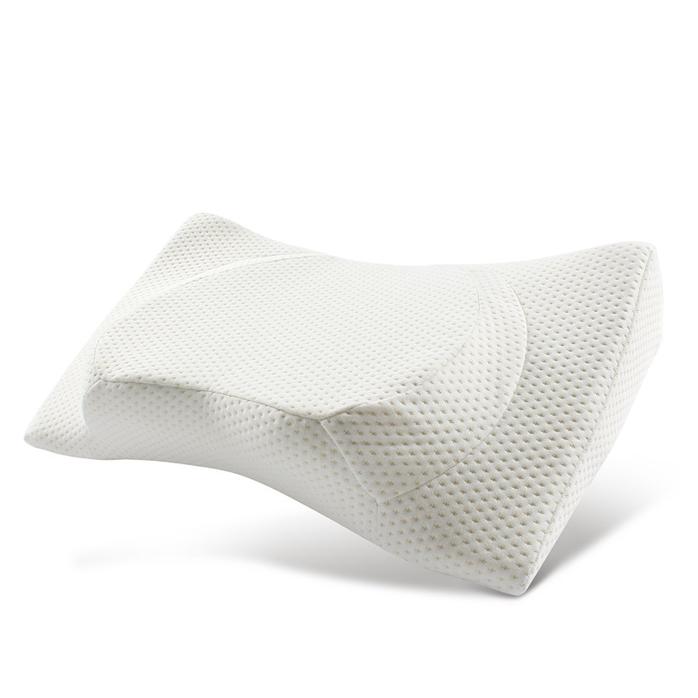 Jiaao Contour Memory Foam Pillow Orthopedic Pillows for Neck Pain Ergonomic Pillow for Back ...