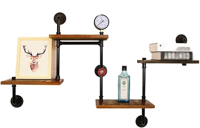 Wandregal, Schwimmende Regale Vintage-Stil, Wandregal Lagergewicht 10kg