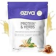 OZIVA Protein & Herbs for Men, Banana Caramel Protein Powder for Men for Muscle Building, Recovery, and Better Stamina (with 23G Whey Protein + 15 Multivitamin for Men), Certified Clean 1Kg