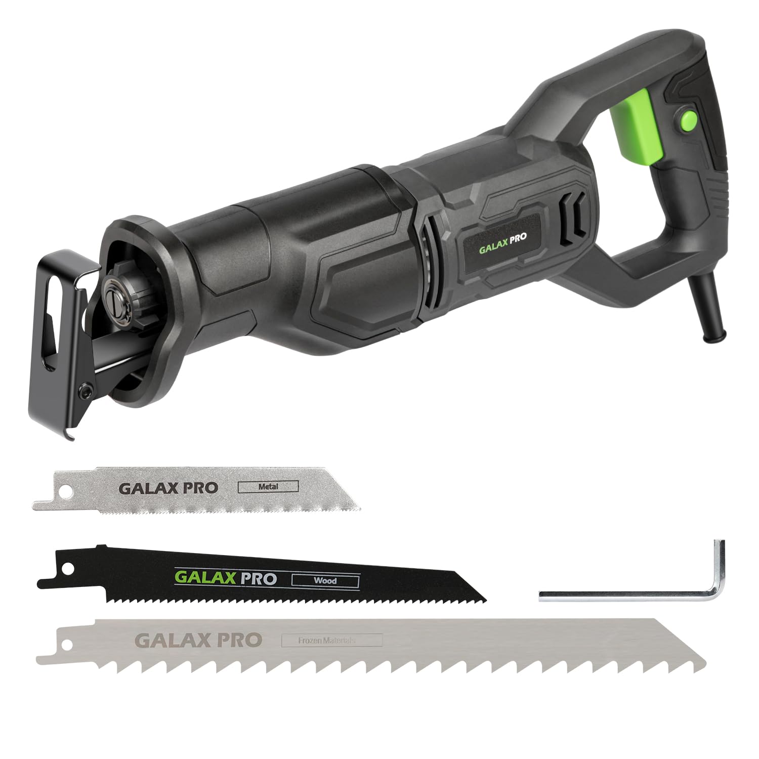 GALAX PRO 710W Reciprocating Saw,3000 SPM Variable Speed Electric Saw,20mm Stroke Length, for Precision Cuts in Wood, Metal, and More,Tool-Free Blade Change