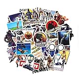 Party Stickers USA 46pcs Gaming Stickers For Battle Royale Gamer Themed Party