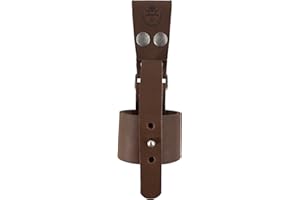 Valhalla Gear, Rustic Axe Holder with Belt Loop, Waist Holder for Axes, Hip Holster for Tools, Thick Full Grain Leather, Handmade, Bourbon Brown