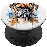 Watercolor Boxer Dog PopSockets Adhesive PopGrip