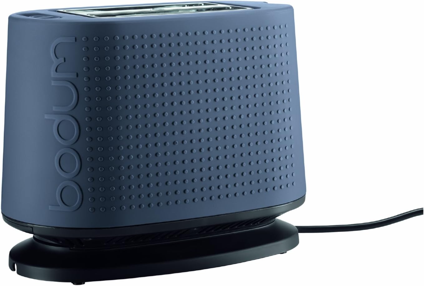 Bodum 10709-911US Bistro 2-Slice Toaster with Bagel and Bun Warmer, Gray