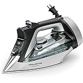 Rowenta, Iron, Focus Excellence Stainless Steel Soleplate Steam Iron for Clothes, Retractable Cord, 400+ Microsteam Holes, Po