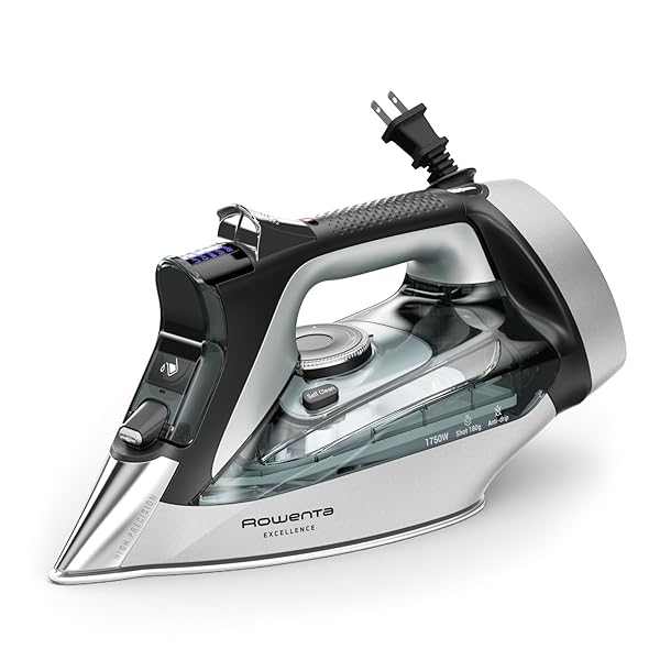 ROWENTA IRON, FOCUS EXCELLENCE STAINLESS STEEL SOLEPLATE STEAM...