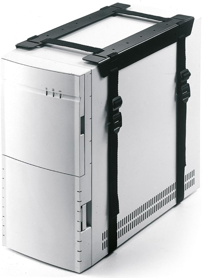 Newstar CPU-D025BLACK Under Desk PC Mount (Suitable PC Dimensions - Height: 3-60 cm / Width: 8-70 cm) - Black - Image 3