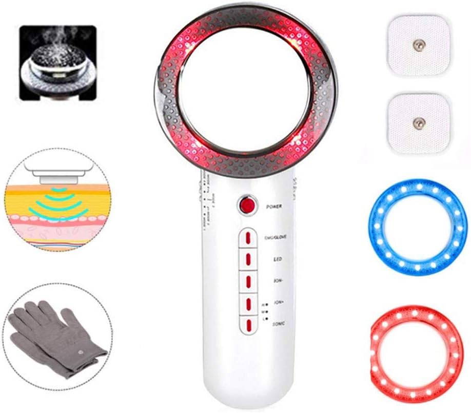 Ultrasonic Cavitation EMS Micro-Current Infrared Light Therapy Vibration Body Slimming Massage Remove Fat Weight Loss Device Skin Care Beauty Equipment