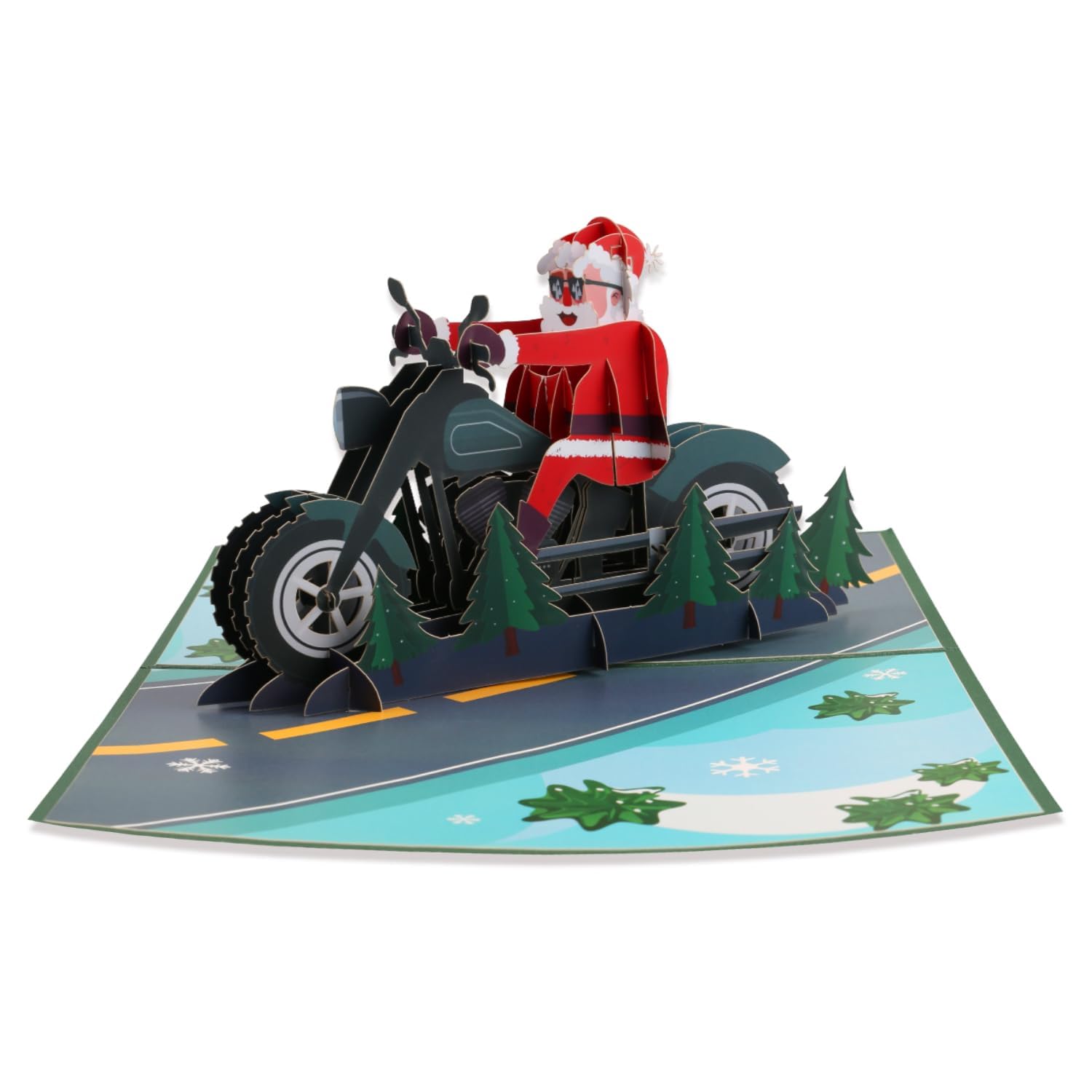 Rumyve Pop-Up 3D Christmas Pop Up Mas Gift Cards Tree Greeting Cards with Envelopes for Christmas New Year(Style B), 15cm x 20cm