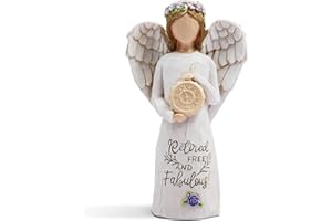 AUKEST Retirement Gift for Woman - Retirement Gifts for Women, Teacher Retirement Gifts - Retired Gifts for Women, Funny Happy Retirement Gifts for Coworkers, Nurses, Retirement Decorations Angel