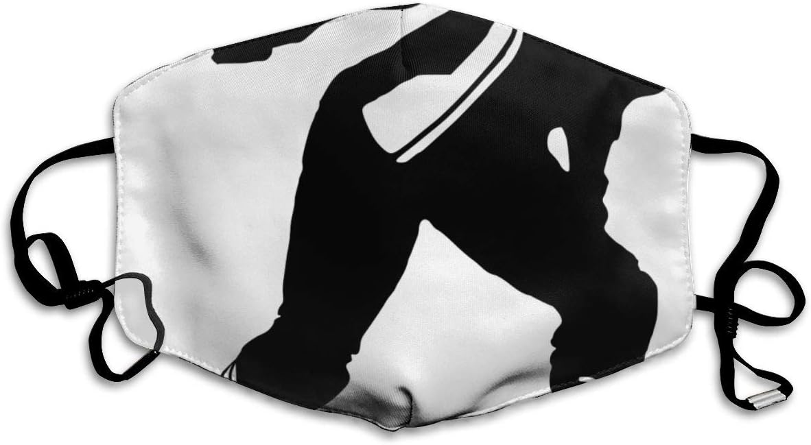 Fashion Roller Derby Girl Mask Washable Reusable Mouth Mask Fashion Anti Dust Half Face Mouth Mask for Men Women Dustproof with Adjustable Ear Loops White