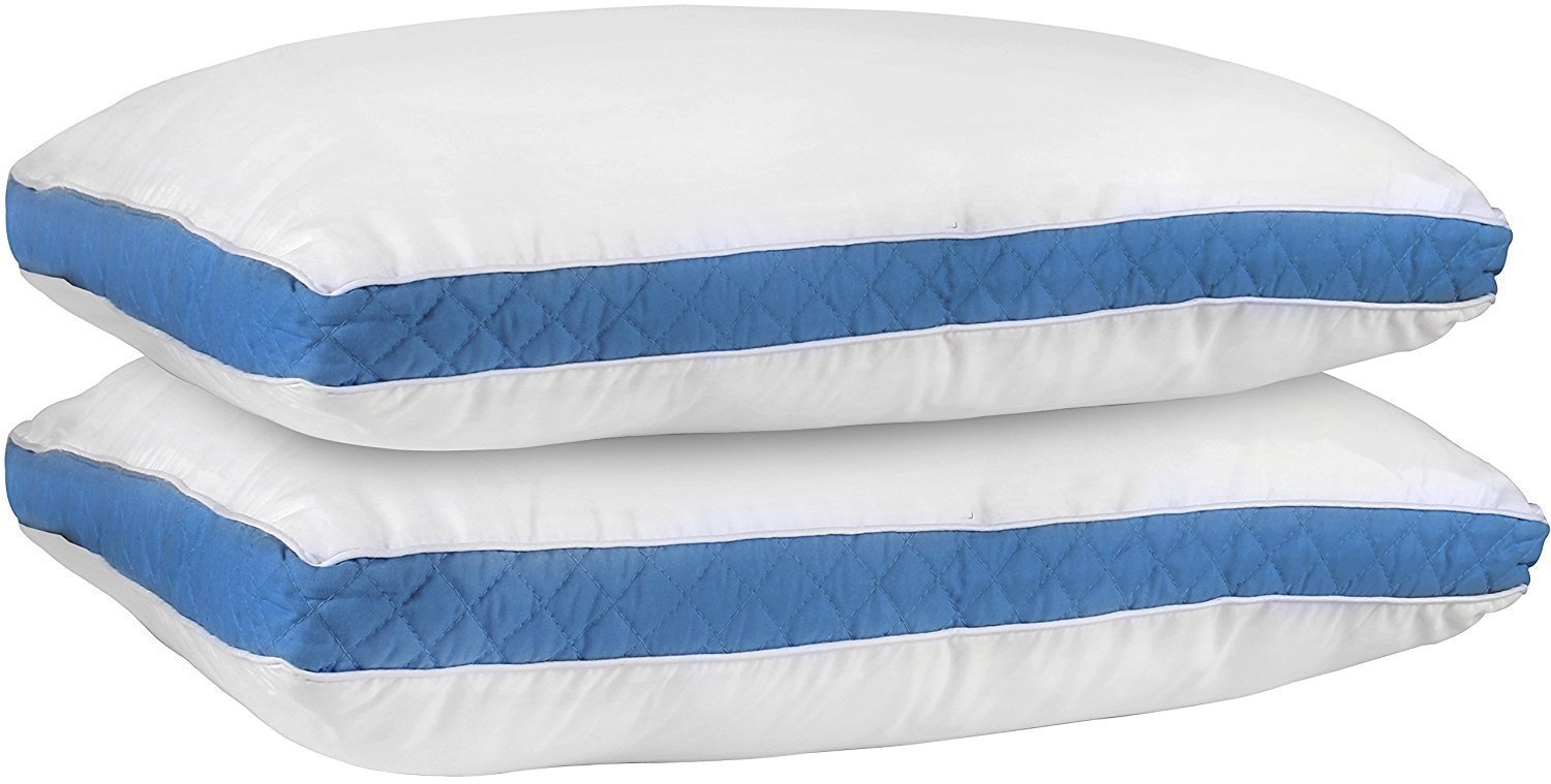 Utopia Bedding Gusseted Quilted Pillow (King 18 x 36 Inches, Blue) Set of 2 754207399169 eBay