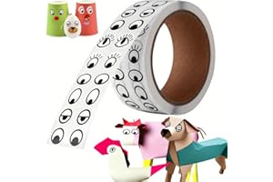 Self Adhesive Eye Stickers - 1000Pcs Multicolor Eye Decals for DIY Arts Crafts, Home Holiday Decorations (Easter, Halloween, 