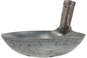 CAXUSD Heavy-Duty Iron Sewer Spoon Scoop with Leaky Shovel Design for Efficient Cleaning and Unclogging
