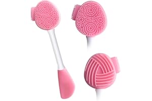 MUIIGOOD Silicone Face Scrubber Face Mask Brush Exfoliating Lip Cleansing Facial Cleansing/Wash Brush Exfoliator Blackhead Skin Care Tool Makeup Removes Dead & Dry Skin for Women Grils Men