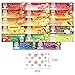 Hornet Flavored Rolling Papers, 1 1/4 15 Kinds of Juicy Fruit Flavored with Glass Holder, 15 Packs of 50 Leaves, 750 Papers (78mm)