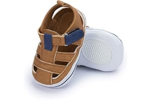 HsdsBebe Infant Baby Boys Girls Summer Beach Sandals Breathable Athletic Anti-slip Soft Sole Newborn First Walker Crib Shoes