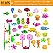 LITOON Fishing Toys Set Bath Toys Magnetic Fishing Toys, Fishing Games For Child Learning Education Toys For Kids Boys Girls Toddlers 39 PCS