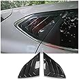 MUXEE 2Pcs Rear Side Window Louvers Air Vent Scoop Shades Cover Blinds Trim for Hyundai Tucson 2016 2017 20218 2019 2020 2021 - ABS Carbon Fiber Sport Interior Accessories（NOT FIT SEL Models）