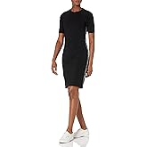 DKNY Womens Short Sleeve Logo T-Shirt Dress