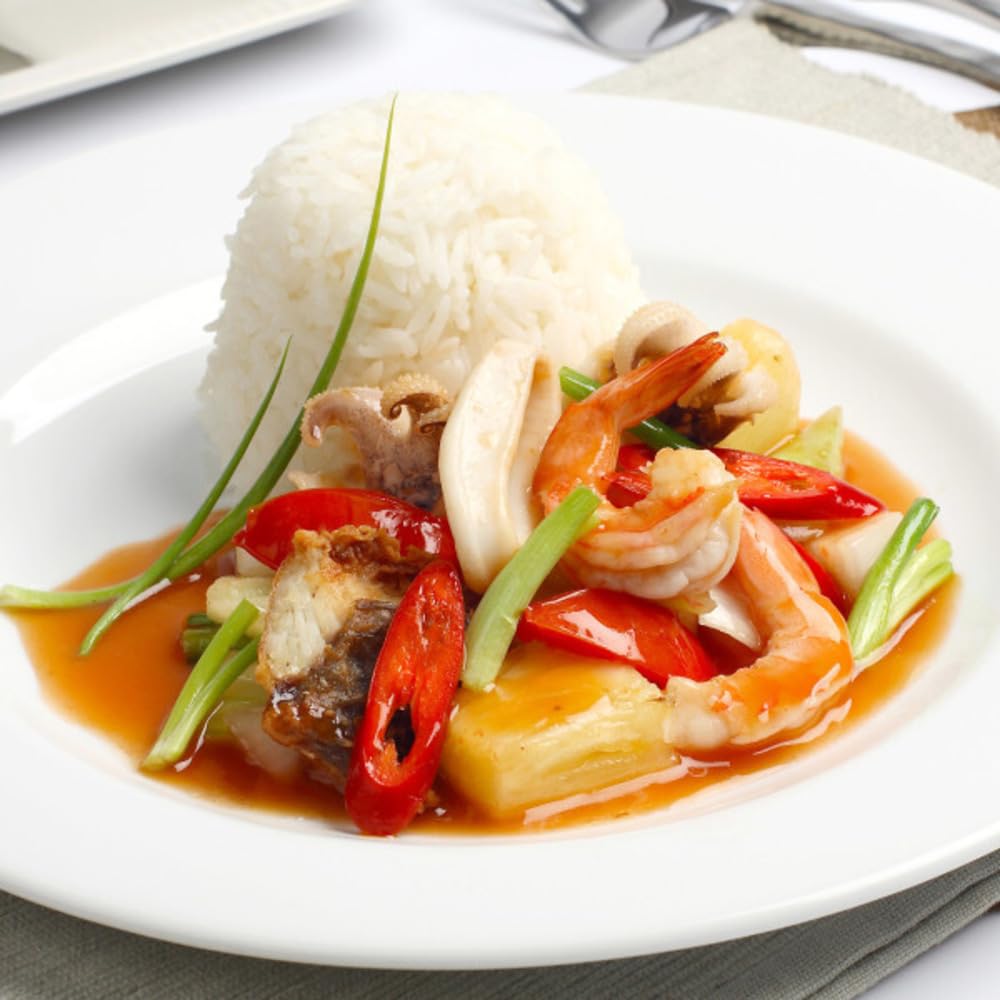 Classic Cuisine Food Steamer and Rice Cooker in one, Two-Tier Food Steamer for Healthy Meals anytime, cooks Vegetables, Fish, Dumplings, Eggs and more, 6.3 QT, Clear