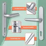 Bwintech UPVC Aluminium Door Handle Set 92mm 210mm 243mm Plate 8x8mm Spindle view 3