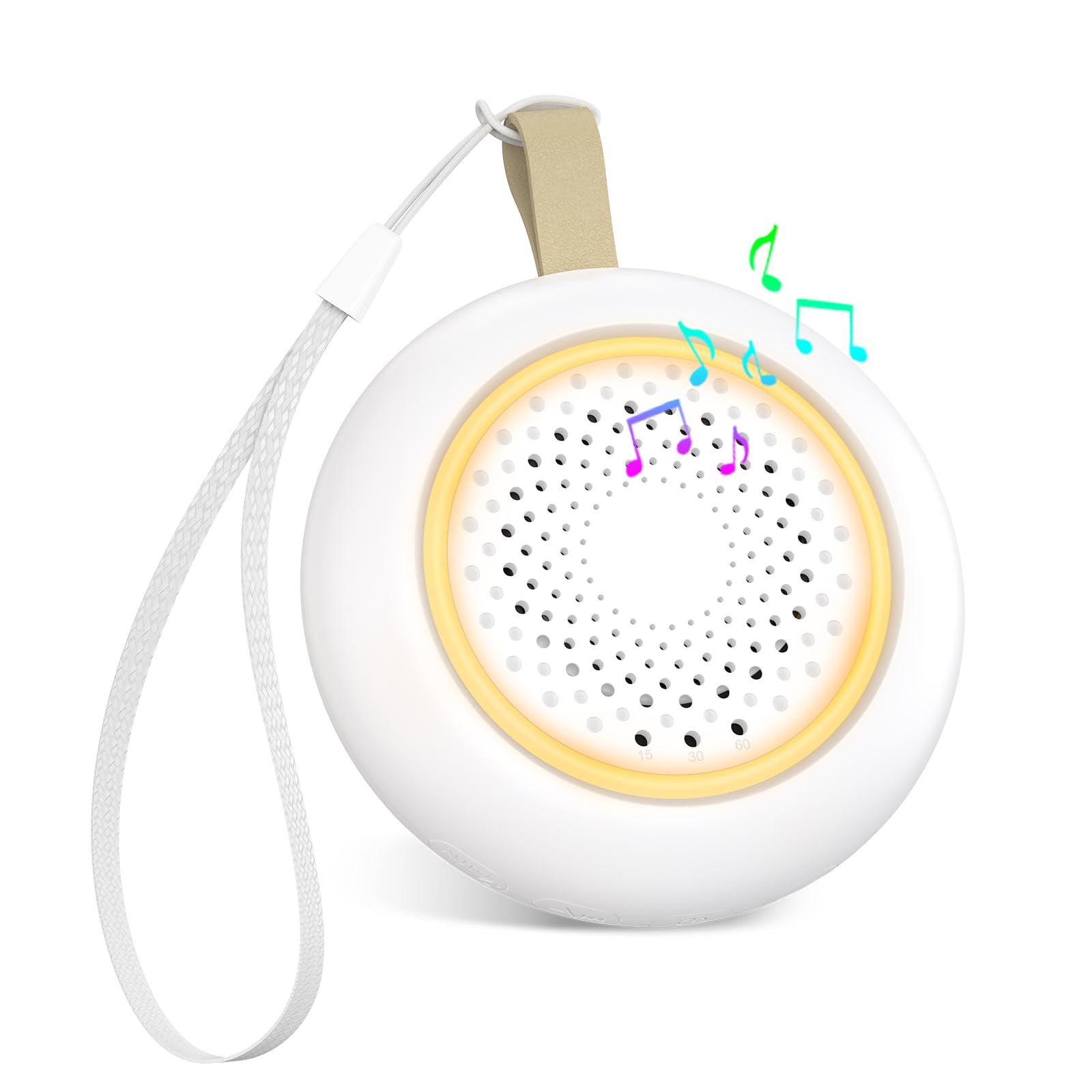 Ankilo White Noise Machine Baby, Portable White Noise Machine for Baby Kids Adults, 24 Sleep Music, Timer, Memory Function, USB Rechargeable for Home Office Travel Gift