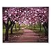 Collections Etc Lighted Cherry Blossom Trees Canvas, Pink