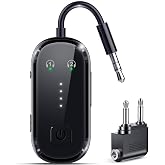 2026 Upgrade Pro Bluetooth 6.0 Transmitter Receiver &ndash; 2-in-1 Adapter | For TV, plane, gym, car &amp; home. Dual Link for 2 headphones. Low latency, stable. Works with all AirPods &amp; wireless headphones