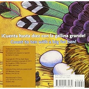 La gallina grande/Big Fat Hen bilingual board book (Spanish and English Edition)