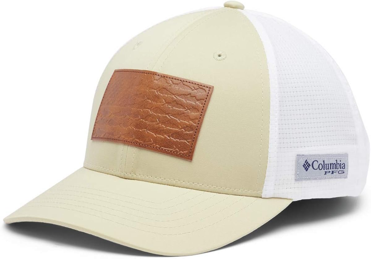 Columbia Unisex PFG Signature 110 II Ball Cap, Fossil/Us Fish Flag, One Size: Clothing