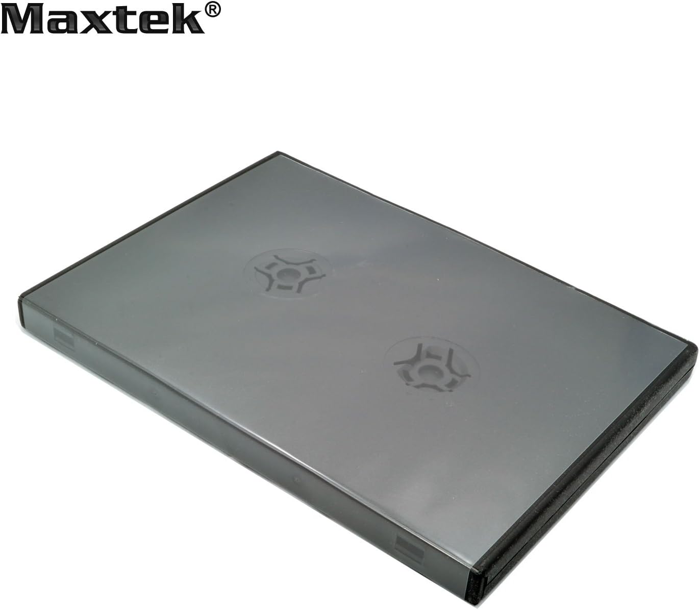 10 Pack Maxtek Standard 14mm Black Six (6) Disc DVD Cases with Double Sided Flip Tray and Outter Clear Sleeve: Electronics