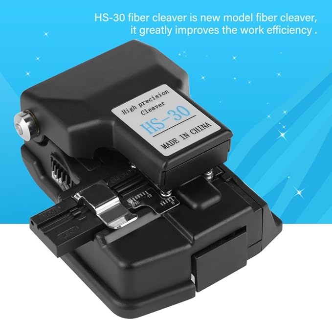 Fiber Cutter, 1pc HS30 High Precision Fiber Optical Cleaver Fiber