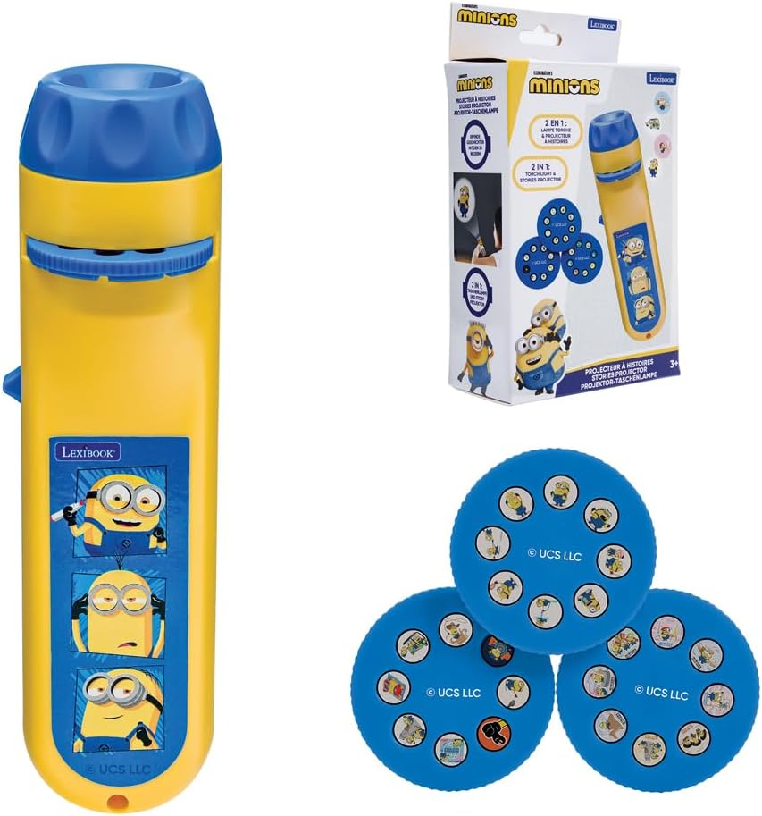 Lexibook Despicable Me Minions Story Projector Torch 3 Discs LTC050DES