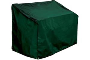 Bosmere Weatherproof 3-Seat Bench Cover, 64" Long x 26" Deep x 35" High Back x 25" Front, Green