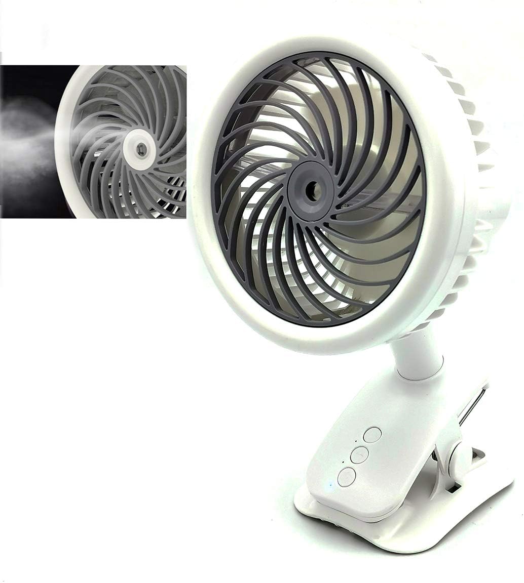 Battery Misting Fans,New Upgraded Auto Rotation Personal