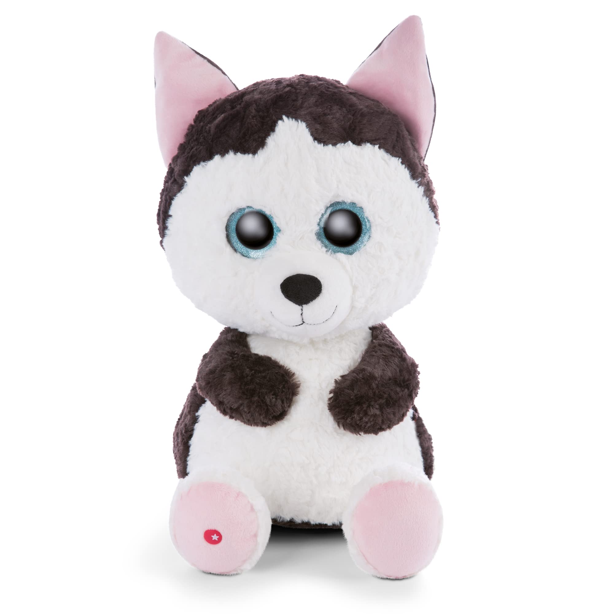 NICI Glubschis: The Original – Glubschis Husky Barkley 45 cm – Stuffed animal Huskies with big, glittery eyes – Fluffy soft toys for cuddly toy lovers
