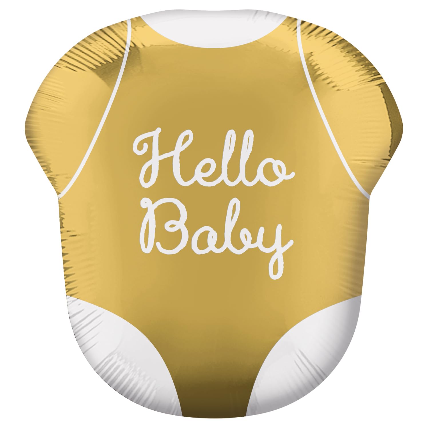 SuperShape Hello Baby Foil Balloon as Decoration and Gift for Birth of Baby Size: 55 x 60 cm for Air and Helium Balloon Party Decoration