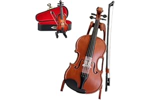 Playable Tiny Violin Figurine, Worlds Smallest Violin, Collectible Violins Figurines For Desk Decor, Gift For Musicians And L