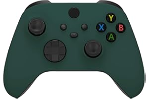 eXtremeRate Replacement Shell for Xbox Series X & S Controller - Personalized Upgrade - Racing Green Soft Touch Grip Custom Cover Case Faceplate for Xbox Core Controller