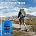 Double Camping Hammock, Lightweight Portable Nylon Parachute Hammock for Backpacking, Travel, 118Lx 79W