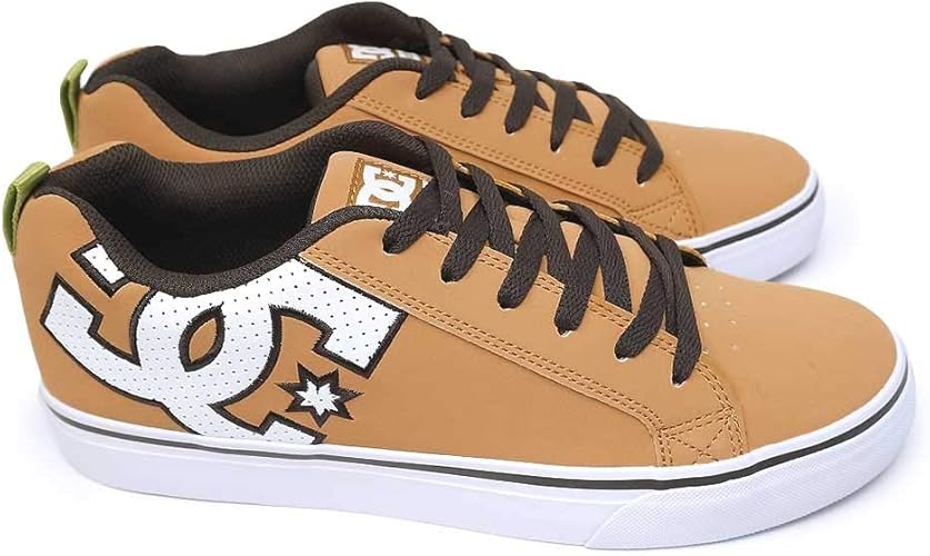 Amazon ディーシーシュー Dc メンズ スニーカー Dm コートバルク Se Sn アメカジ ボード スケート スケーター ストリート Court Vulc Se Sn Adys Wd4 Wheat Dkchocolate 28 5cm Us10 5 Dc Shoes ディーシーシュー スケートボード