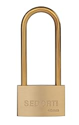 SEDORTI Weather Proof Lock, Solid Brass Padlock